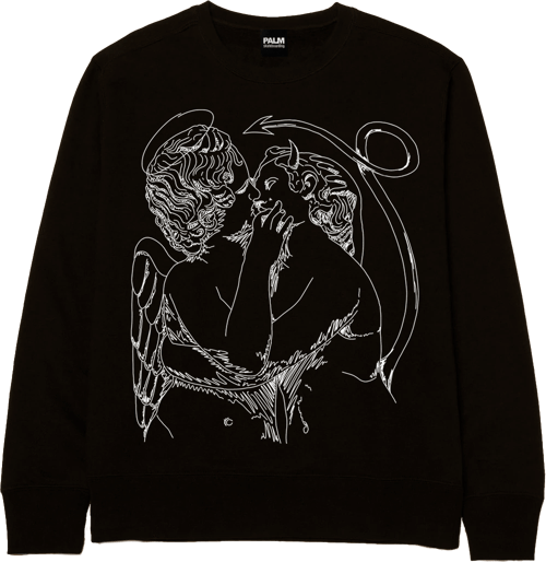 Palm Skateboarding Black Love is blind Sweatshirt